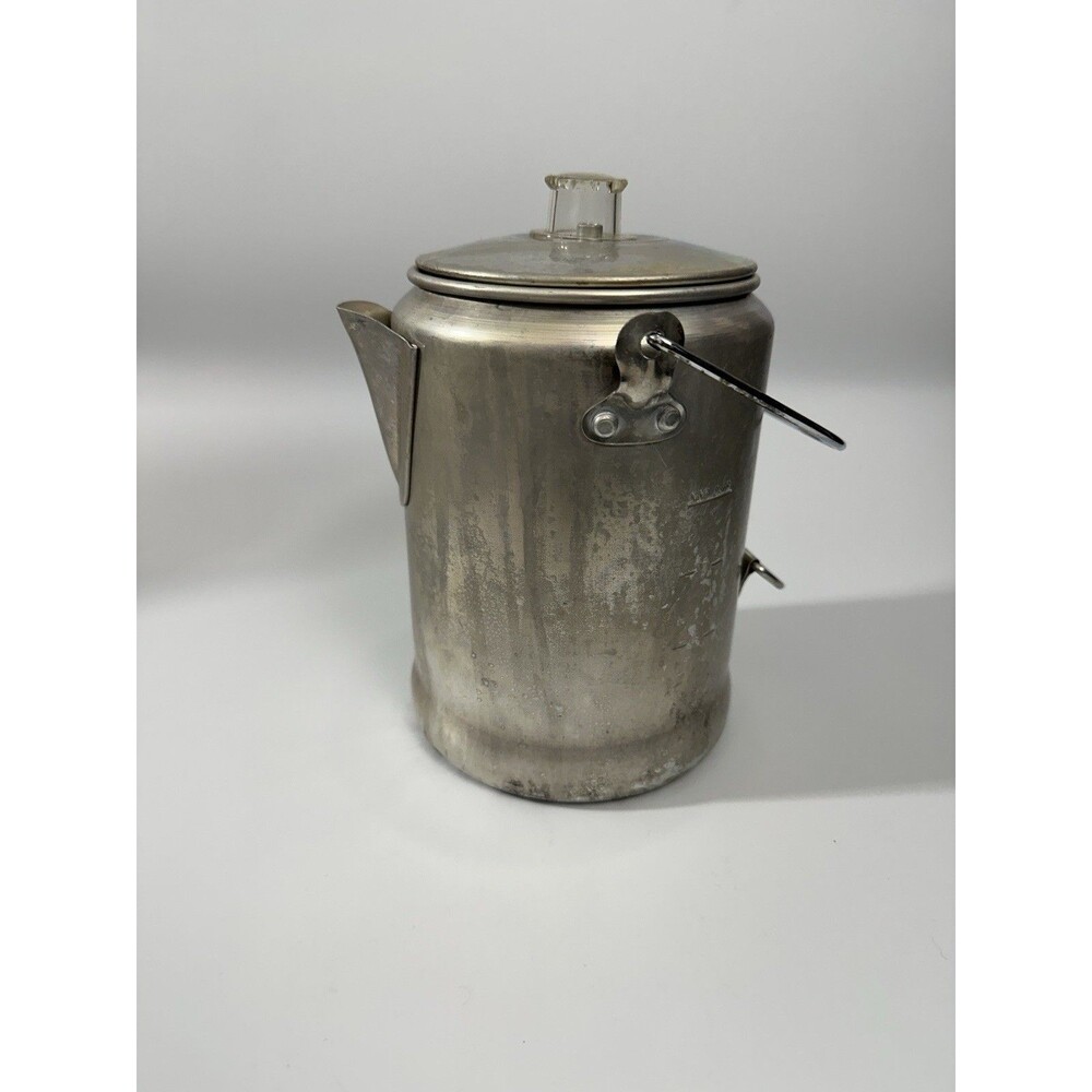 Aluminum Percolator 9 Cup Campfire Camping Coffee Tea Maker Pot Hunting Hiking